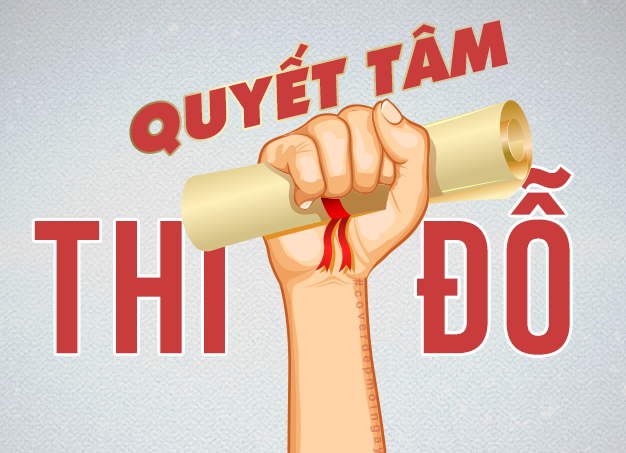 Hình ảnh quyết tâm vượt qua kỳ thi