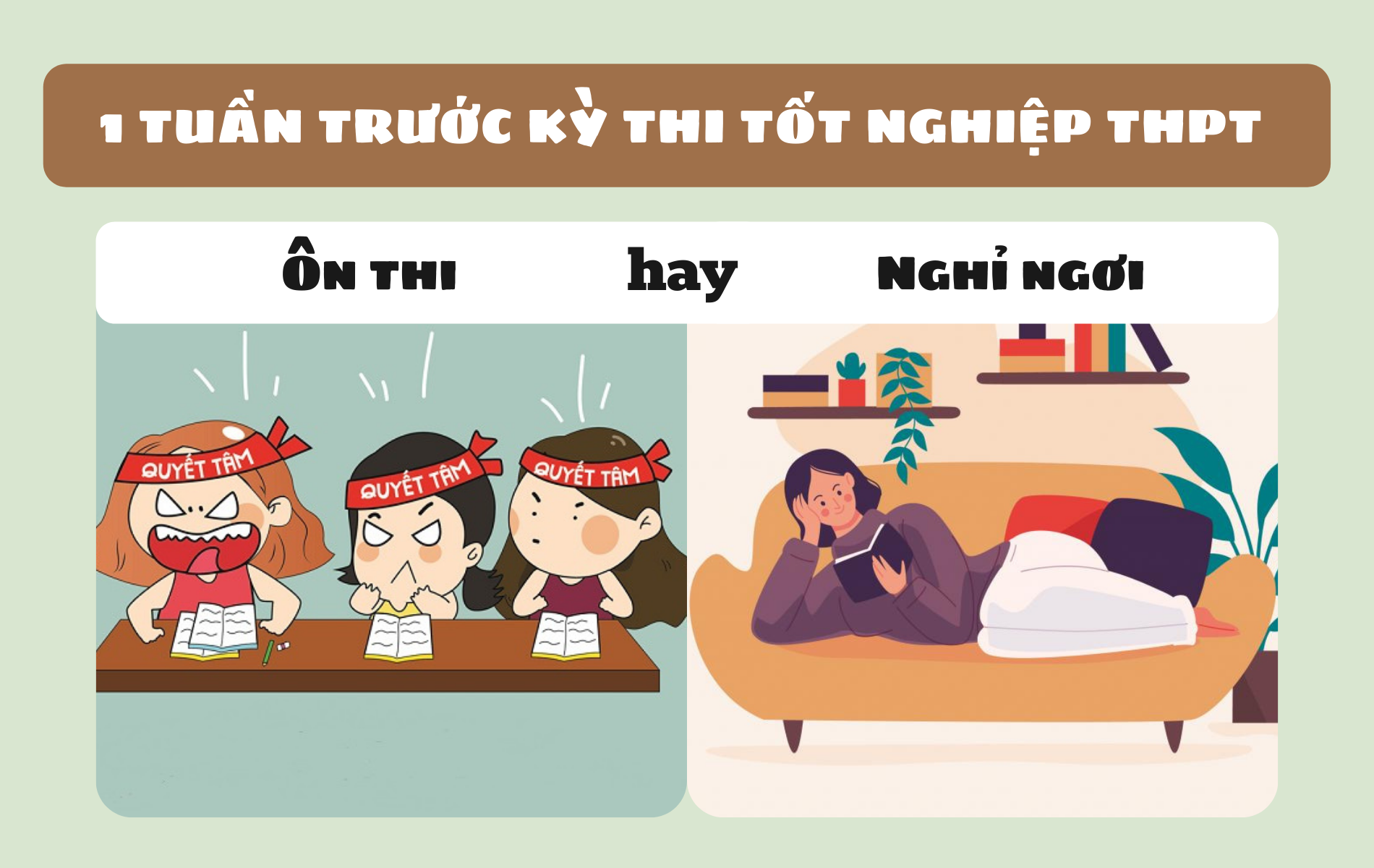 Hình ảnh quyết tâm ôn thi tốt nghiệp