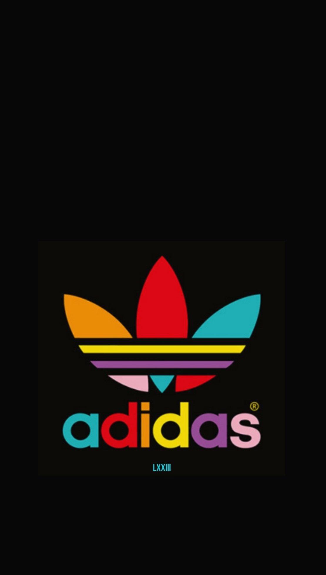 Adidas Đầy Màu Sắc Trên Hình Nền Adidas Màu Đen