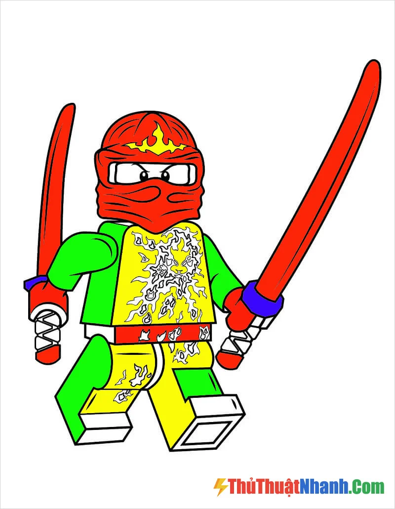 Vẽ Ninja LegoHow to draw Lego Ninja Kai Red Ninja  YouTube