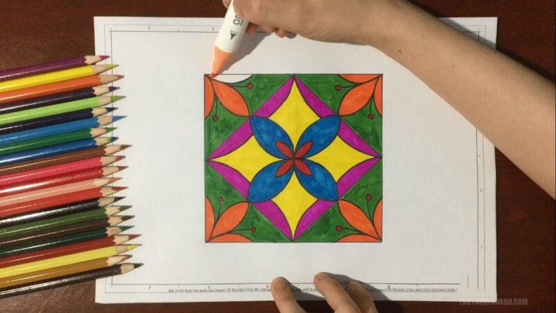 Vẽ những hình vuông đẹp nhất cho trẻ em