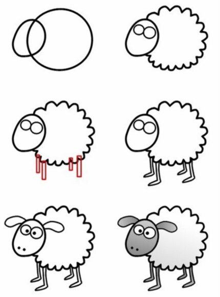 Cách Vẽ Con Cừu