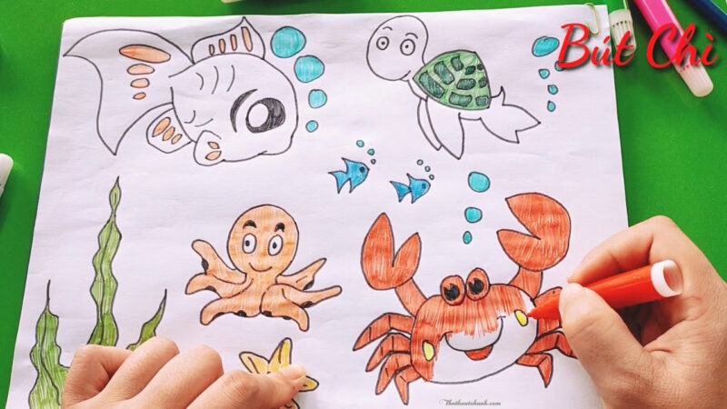 vẽ động vật cho trẻ em
