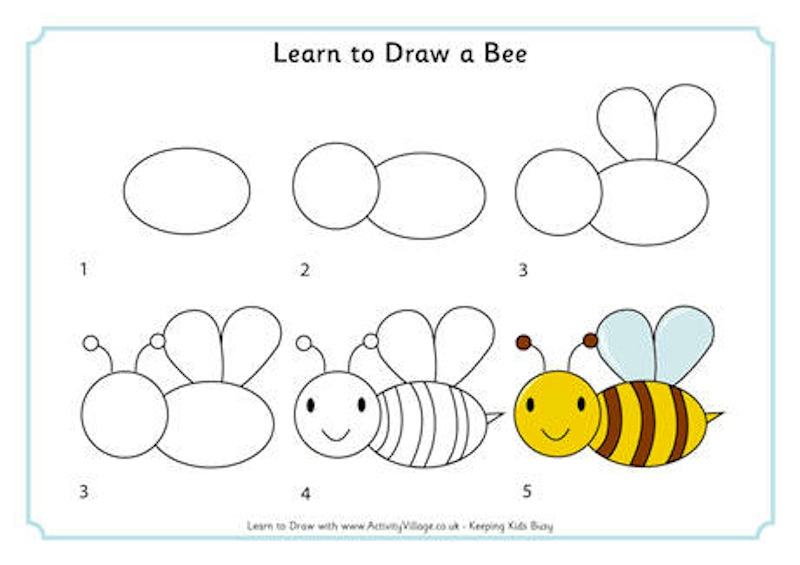 Cách Vẽ Con Ong Dễ Thương