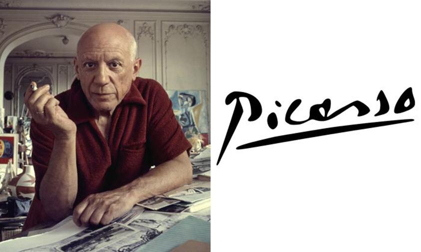 Chữ ký tuyệt đẹp của họa sĩ và nhà điêu khắc người Tây Ban Nha Pablo Picasso