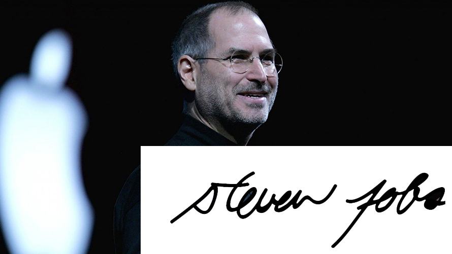 Chữ ký đẹp của Steve Jobs