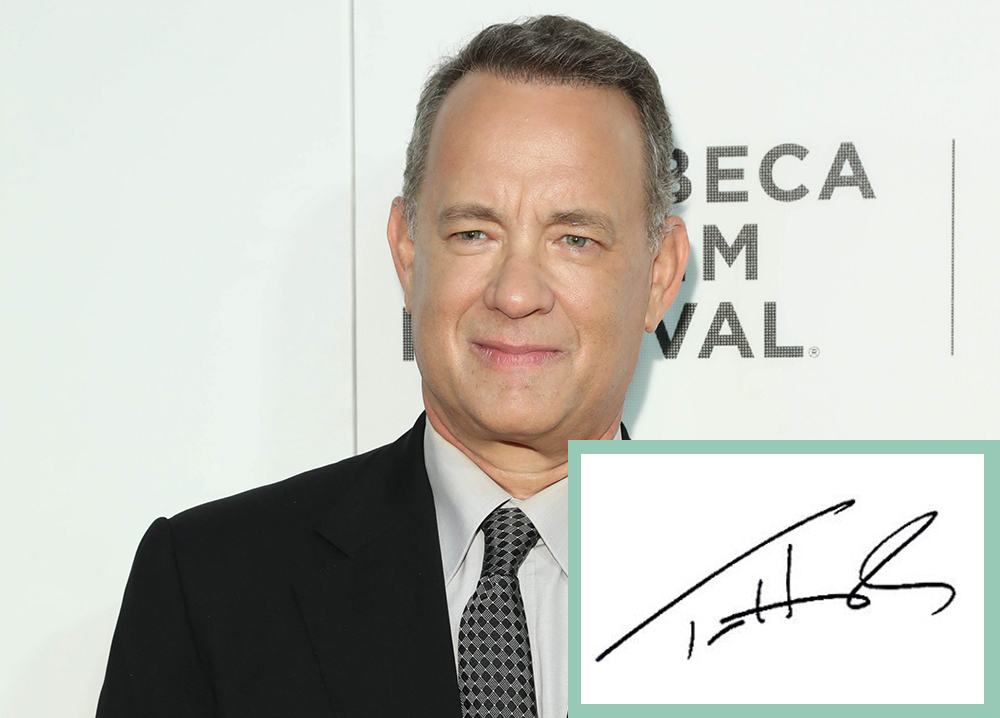 Chữ ký tuyệt đẹp của Thomas Jeffrey Hanks