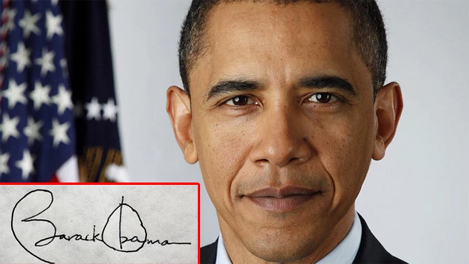 Chữ ký đẹp của Tổng thống Barack Obama