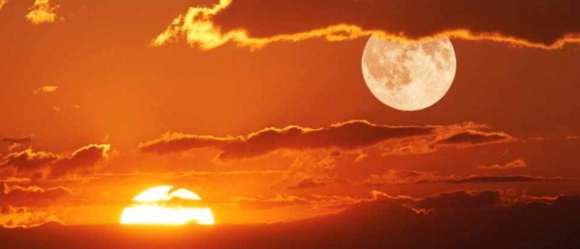 hình ảnh nghệ thuật mặt trời và mặt trăng