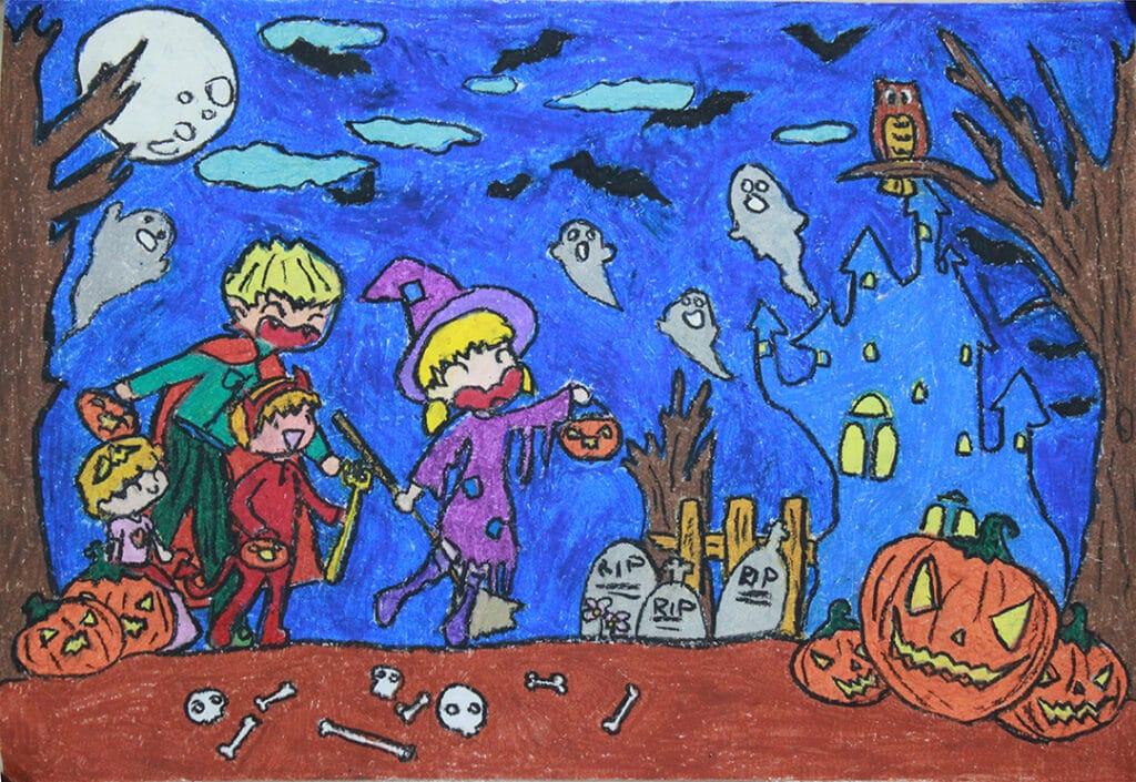 Những hình vẽ Halloween đáng sợ nhất