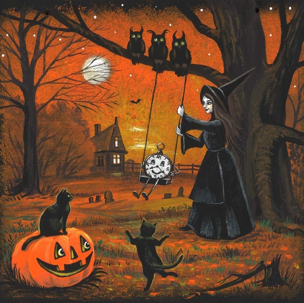 vẽ tranh chủ đề halloween