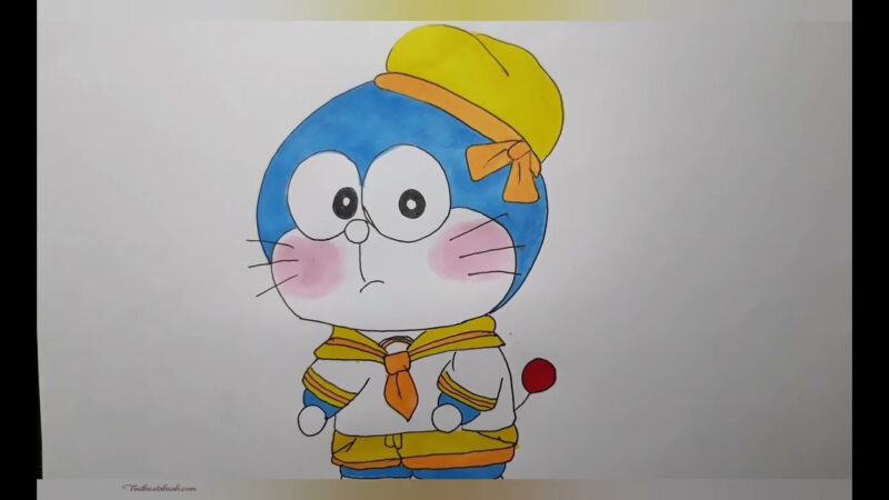 Vẽ Doraemon Đơn Giản