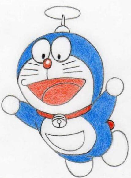 Vẽ Doraemon Dễ Thương Và Đáng Yêu