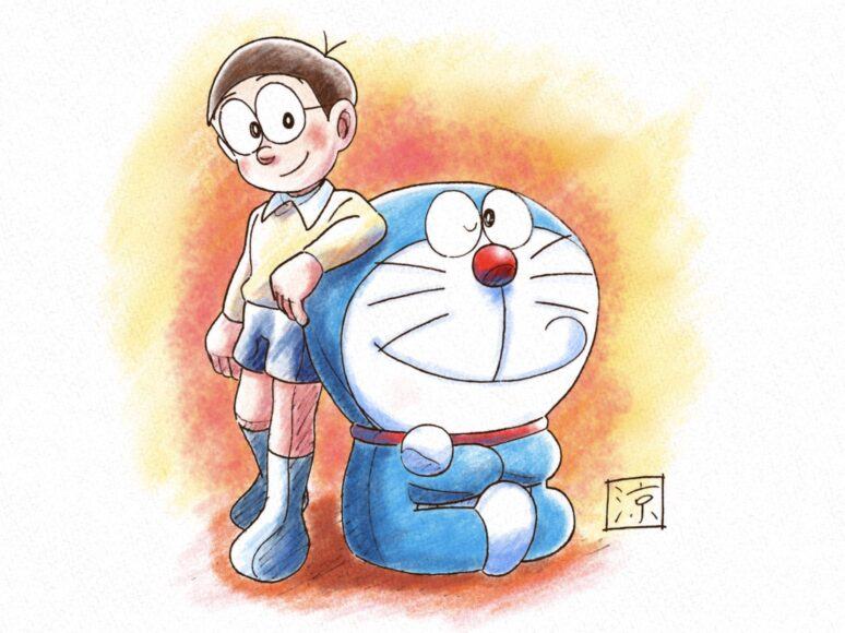 Vẽ Doraemon và Nobita