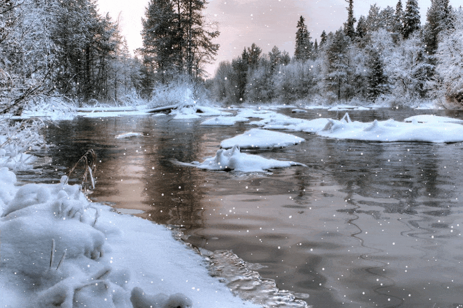 Hoạt hình sông tuyết tuyệt đẹp