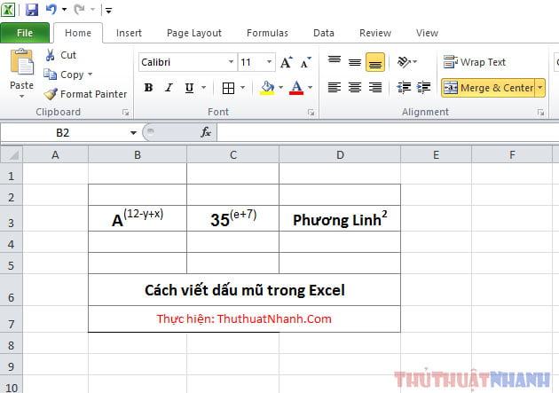 Cách sử dụng tiếng Việt trong Excel
