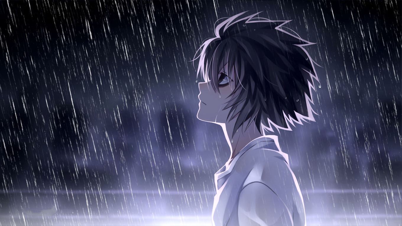 Ảnh anime cơn mưa tình yêu cô đơn