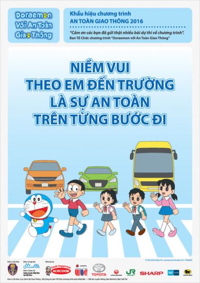 Doraemon ảnh an toàn giao thông