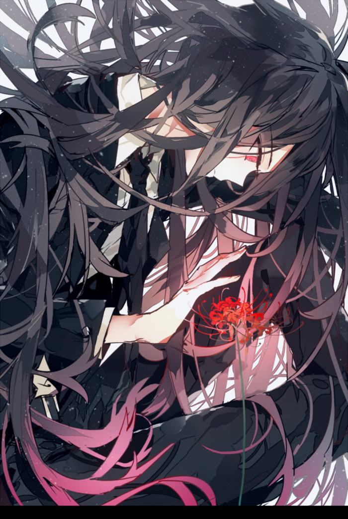 Hình ảnh hoa Bỉ Ngạn anime nữ buồn đẹp nhất