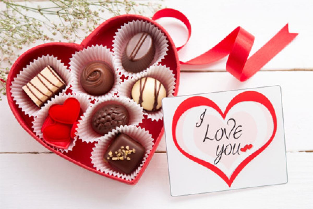 Ảnh Chocolate Valentine đơn giản mà đẹp