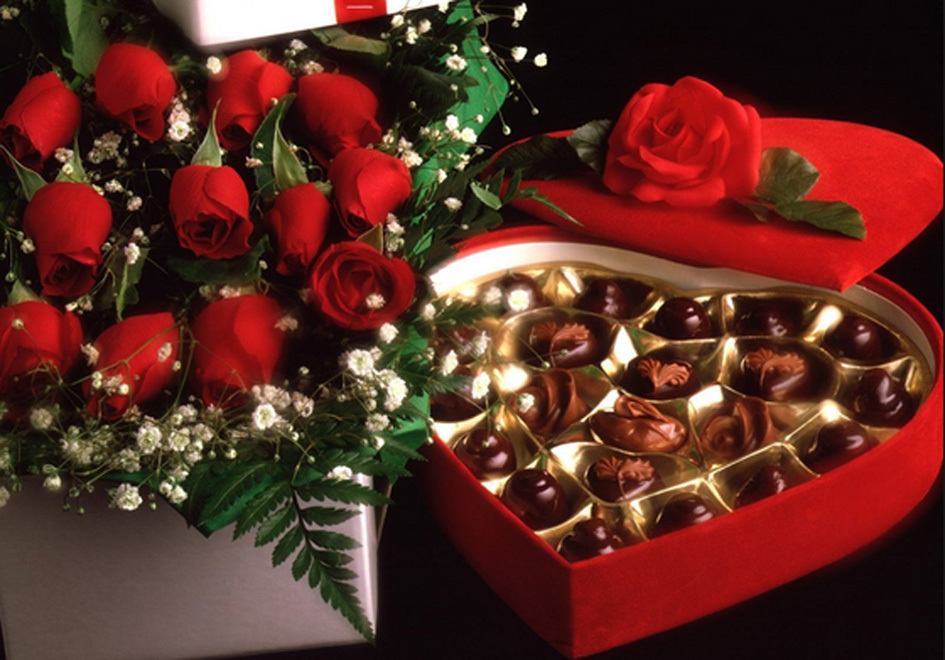 Hình ảnh socola, hoa hồng đẹp cho Valentine