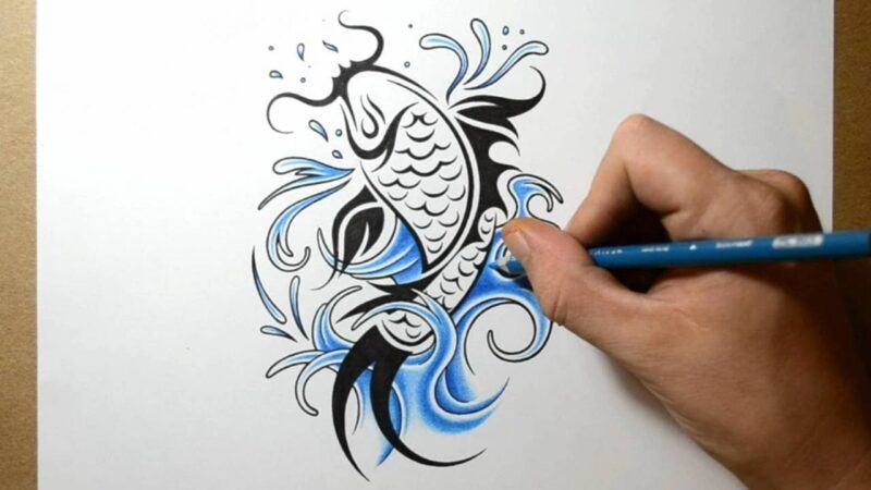 Bản vẽ cá chép chi tiết