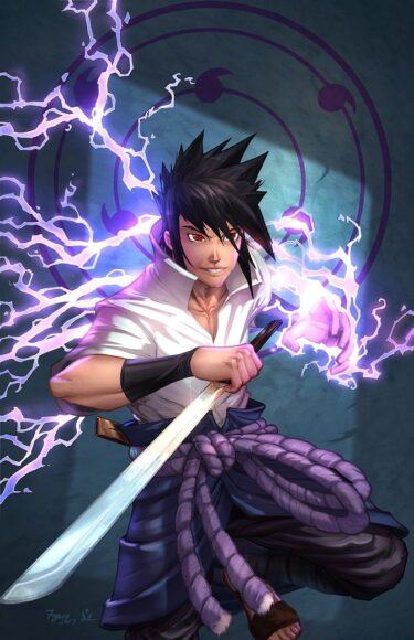 Hình ảnh chiến đấu dũng cảm Sasuke