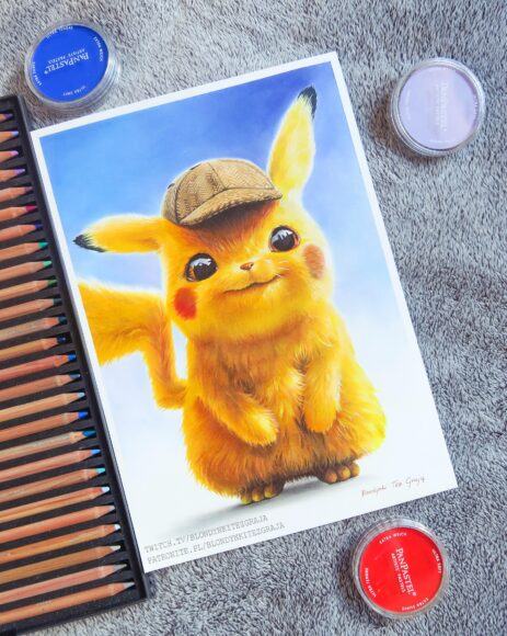 Vẽ pokemon pikachu dễ thương