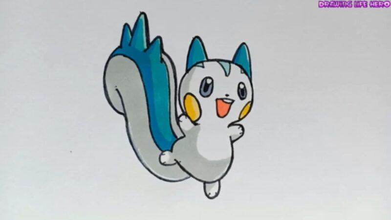 Vẽ Pokémon Pacirisu siêu dễ thương và đáng yêu