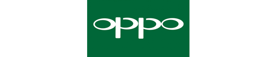 Logo Oppo trên nền xanh