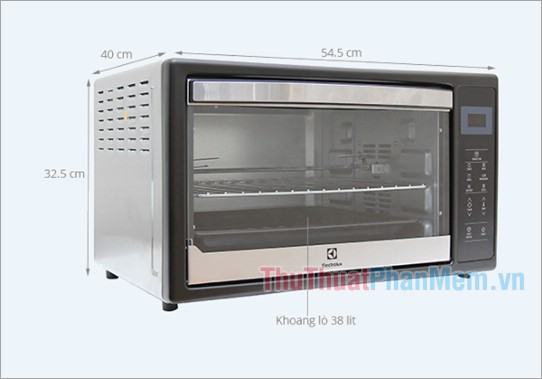 Lò nướng Electrolux EOT38DXB dung tích 38 lít