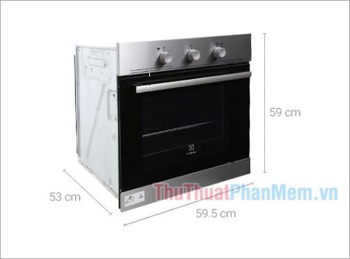 Lò nướng âm tủ Electrolux EOB2100COX kích thước 53 lít