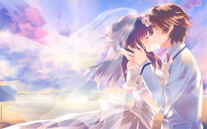 Những hình ảnh Anime hôn nhau đẹp và lãng mạn nhất
