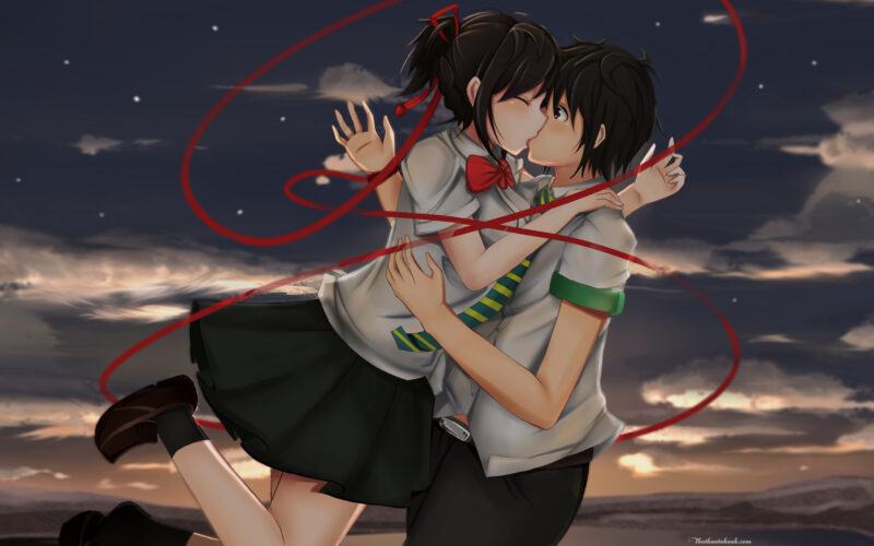 Hình ảnh anime nụ hôn cực ngọt ngào