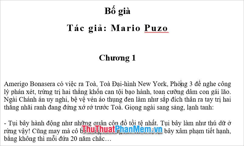 Đoạn văn bản được đánh dấu từ đầu sẽ tự động thu nhỏ hoặc giãn dòng theo khoảng cách bạn chọn