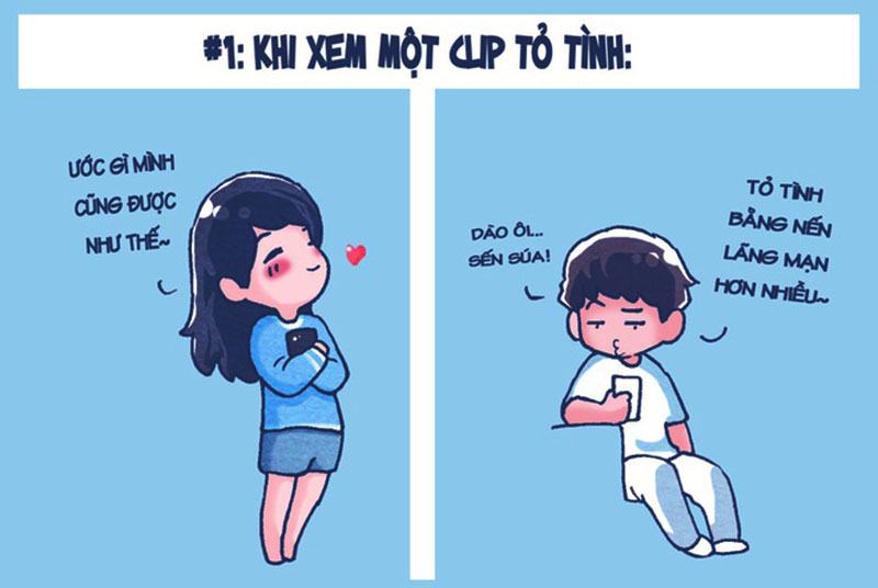 Hình ảnh tỏ tình cực dễ thương