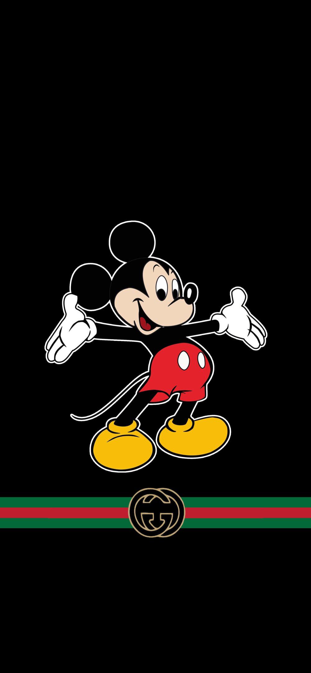 Hình ảnh đẹp của Gucci Mickey trên nền đen