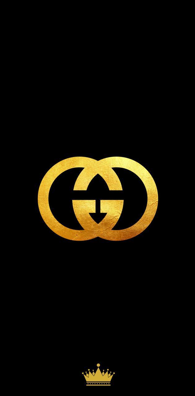 Logo Gucci trên nền đen
