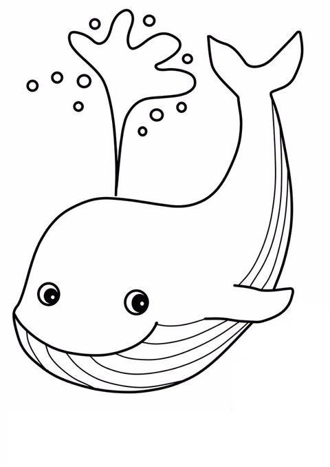Cuốn sách tô màu cá voi dễ thương