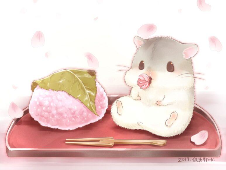 Vẽ dễ thương và dễ thương hình ảnh chuột Hamster