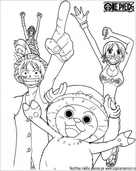 Trang tô màu One Piece Những người bạn của Luffy