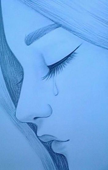 vẽ cô gái khóc bằng bút chì