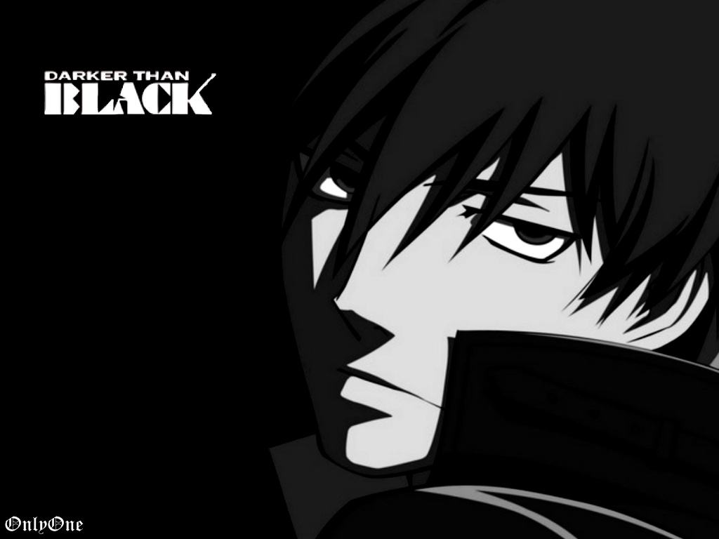 Hình ảnh anime đen trắng tối hơn màu đen
