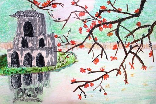 Hình ảnh Tháp Rùa đẹp và thơ mộng ở Hà Nội