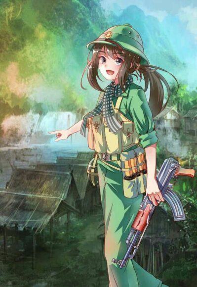 Hình ảnh nữ quân nhân anime