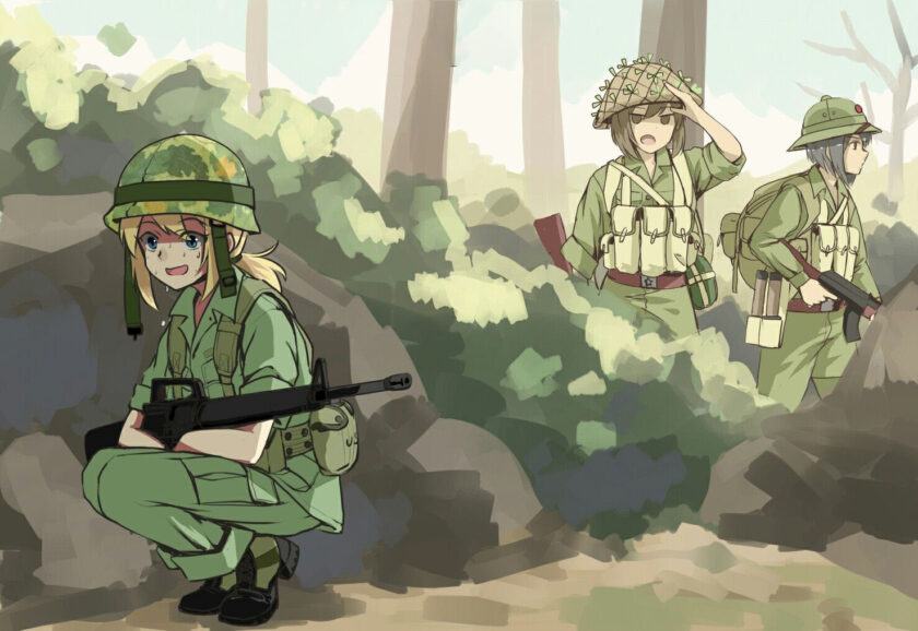 Hình ảnh quân đội anime dễ thương