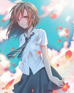 Hình ảnh anime girl dễ thương cho smartphone