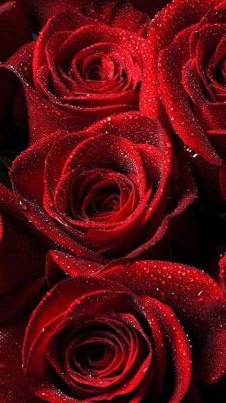 Hình nền hoa hồng đỏ đẹp