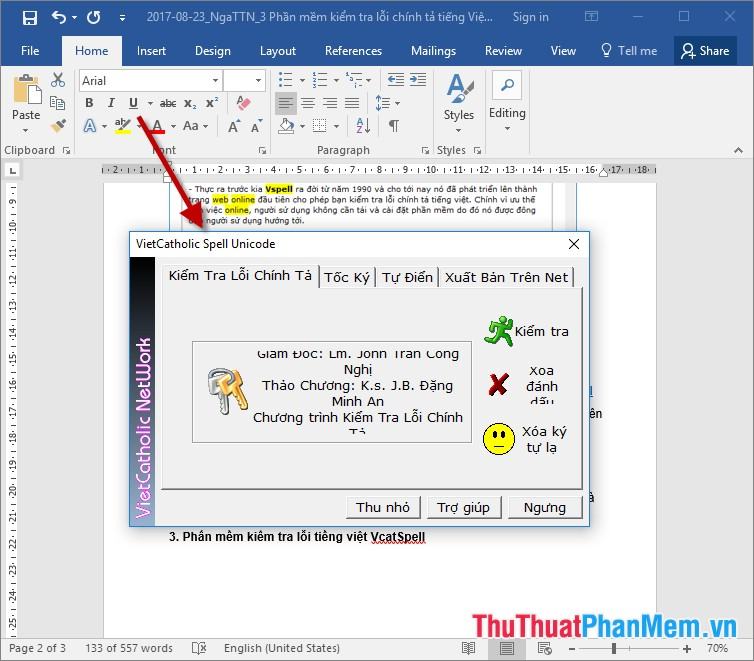Phần mềm soát lỗi tiếng Việt VcatSpell