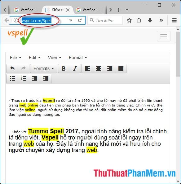 Phần mềm soát lỗi tiếng Việt Vspell